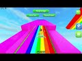 Sliding 4,116,972 MPH on a RAINBOW in Roblox!
