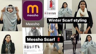 Winter Scarf Haul Messho | Scarf Styling | Styling Scarf Looks with Messho Finds