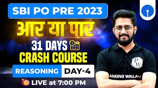 SBI PO 2023 | SBI PO Reasoning Crash Course | SBI PO Reasoning Classes | Day 4 | By Sachin Sir
