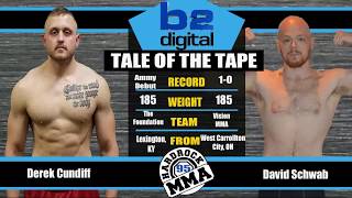 Hardrock MMA 95 Fight 3 David Schwab vs Derek Cundiff 185 Ammy