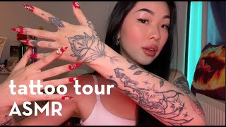 ASMR | TATTOO TOUR 🖊️🖤 | whispers | yapping | mouth sounds