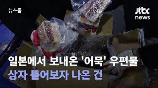일본에서 보내온 '어묵' 우편물…상자 뜯어보자 나온 건 / JTBC 뉴스룸