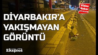 Diyarbakır Kayapınar’daki kaldırımda rezalet! | Güneydoğu Ekspres Haber