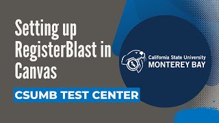 How to set up RegisterBlast in Canvas (Instructors)