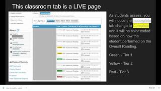 The Teacher Dashboard (Classroom Tab)
