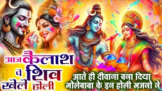 आज कैलाश पे शिव खेले होली_आते ही दीवाना बना दिया भोलेबाबा के इन होली भजनो ने#Shiv Holi Bhajan 2025