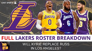 FULL Los Angeles Lakers Roster Breakdown Post-NBA Free Agency | Kyrie Irving Trade To Replace Russ?