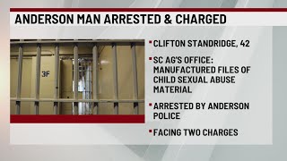Anderson man arrested, charged with exploitation of a minor