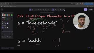 Leetcode 387: First Unique Character in a String | Optimized Solution