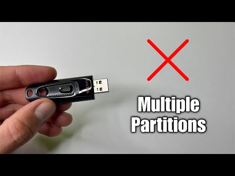 How to delete multiple partitions on a USB drive