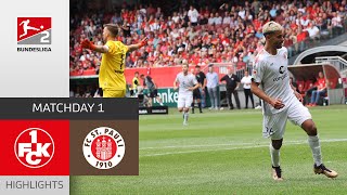 Crazy Goals on Matchday 1 | 1. FC Kaiserslautern - FC St. Pauli 1-2 | Bundesliga 2 23/24