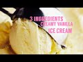 3 Ingredients Vanilla Ice Cream #delicous