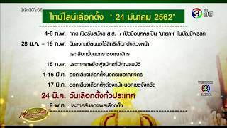 เปิดไทม์ไลน์เลือกตั้ง 62 หลัง กกต.เคาะวันกาบัตร 24 มี.ค.