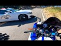 COP Attempts To HIT BIKER and Here's What Happened