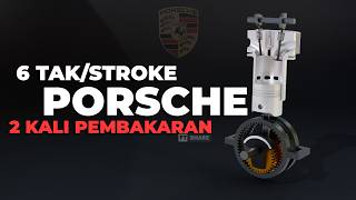 6-Stroke Dari Porsche?? Inovasi \u0026 Revolusi Mesin Bensin! Cara Kerja Mesin 6-Tak Porsche Dengan 3D