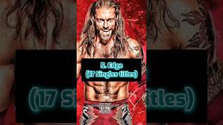 Top 5 WWE superstars with most singles title reigns in WWE History #shorts #shortvideo #wwe