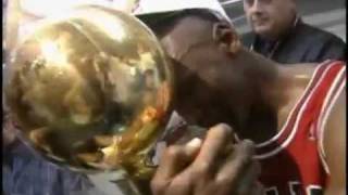 Michael Jordan Wins 1st NBA Title