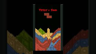Setris - How to Play Tetris with Sand! #shorts #gaming #Tetris #indiegames