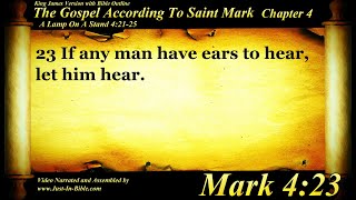 Gospel of Mark Chapter 4 - Bible Book #41 - The Holy Bible KJV HD Audio-Text Read Along