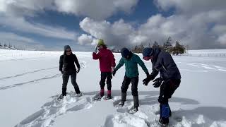 雪の美ヶ原で大の字バタン♬