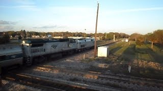 Amtrak Dash 8 Locomotive From Plant City Train Viewing Platform Tower