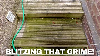 Homeowners UNSAFE & SLIPPERY Decking Pressure Washed!