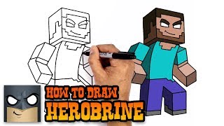 How to Draw Minecraft | Herobrine