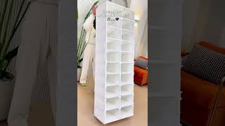 No-Installation Foldable Shoe Rack, ANTBOX Large Capacity for Space-Saving and Tidy Home.