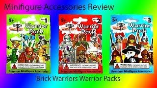 Custom Lego Minifigure Accessories Review: Brick Warriors Warrior Packs