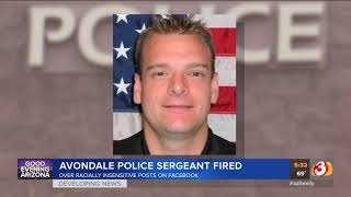 VIDEO: Avondale police sergeant fired over 'racially offensive' Facebook posts
