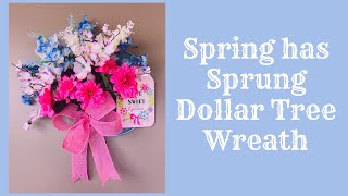 $1 Dollar Tree Spring has Sprung Splatter Screen Wreath DIY🌸