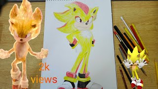 How to draw Sonic drawing) step by step Sonic drawing|| how to draw easy drawing