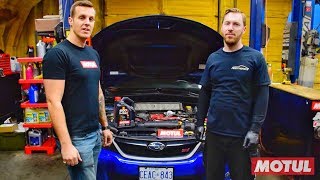 How to do an oil change on a Subaru using Motul 8100 X-clean