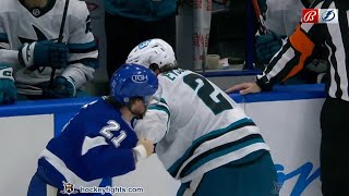 Michael Eyssimont vs Brayden Point Feb 7, 2023