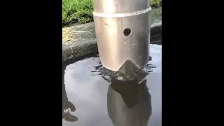 Vac-con sucking up water after recent rains