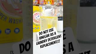 Vinegar CANNOT Be Used As Detergent #diy #laundry