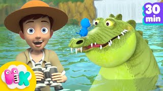 Ein Krokodil aus Afrika 🐊 | Lieder für Kinder | HeyKids Kinderlieder TV