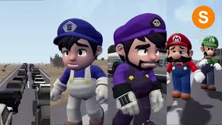 SMG4. Mario Gets Stuck In Traffic. Clip (Silk Animation)