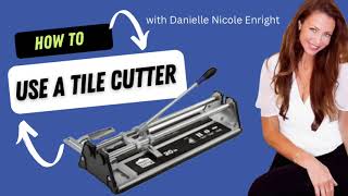 How to cut tiles using a Tile Cutter like the Blue Hawk ($35)  #diy #diyhome #tile