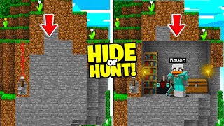my NEW Minecraft Base isn't "secret" at all.. (Hide or Hunt)