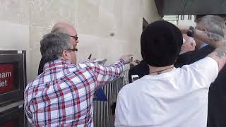 Sting  mobbed by fans heading to Radio 1 (20.04.2018)