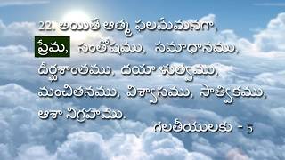 ఆత్మ ఫలములు , in Holy Bible