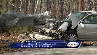 Crash shuts down Smyth Road in Hooksett