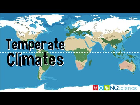 What are the characteristics of a temperate desert?