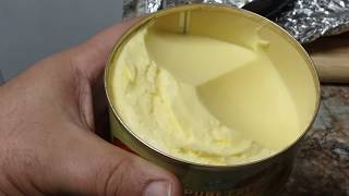 4 1/2 Year Old Red Feather Brand Butter In a Can; Really High Quality Product. December 2, 2018