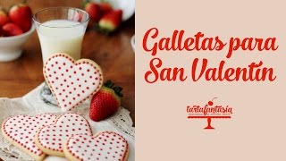 Galletas de Corazón con Lunares. San Valentín