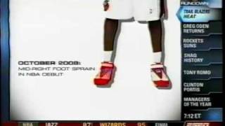 590 days later, Greg Oden scores 1st pts (injury breakdown)