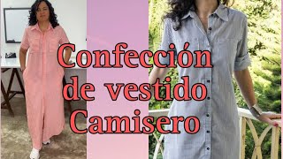 Confección de vestido camisero