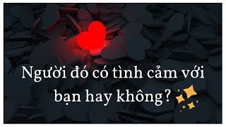 Tarot Journal - Người đó có tình cảm với bạn hay không?