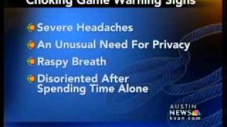 The dangers of the choking game